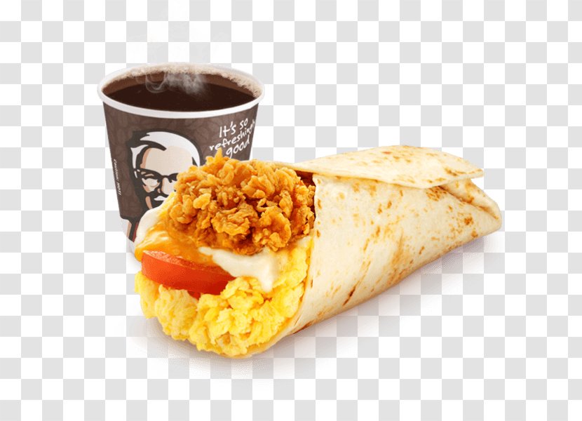 Full Breakfast KFC Fast Food Burrito - Junk Transparent PNG