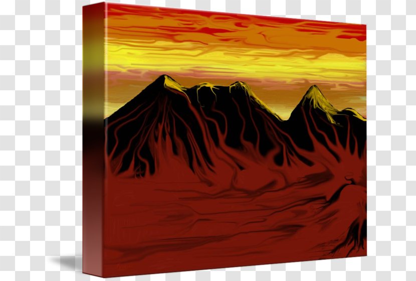 Modern Art Painting Heat Rectangle - Red Transparent PNG