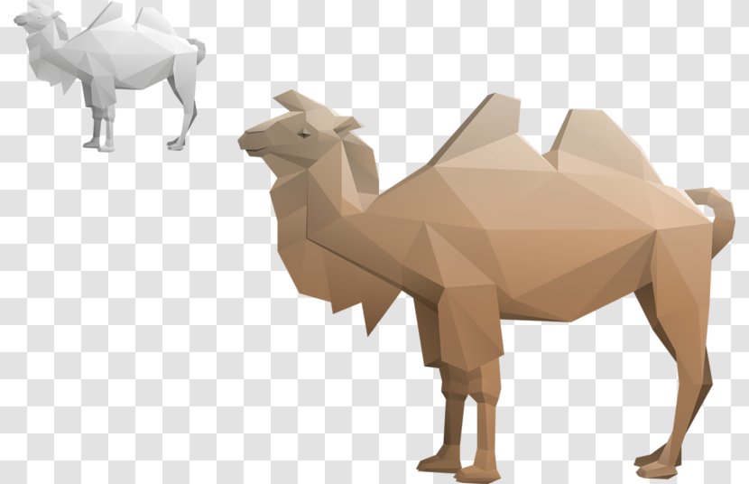 Dofus Paper Origami Animal - Geometry - Camel Perspective Transparent PNG