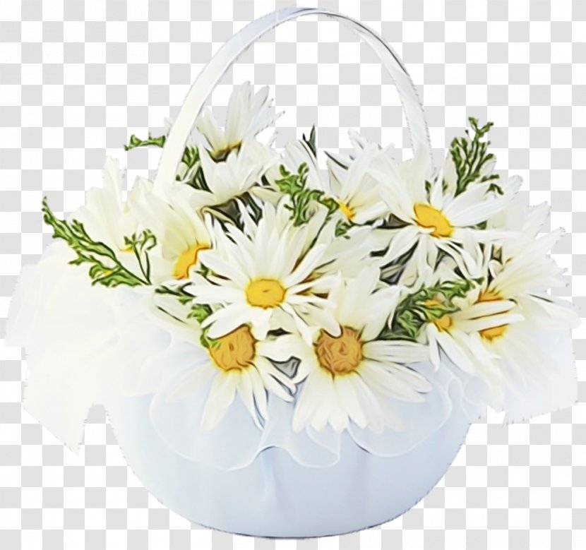 Floral Design Flower Bouquet GIF Chamomile - Basket - Floristry Transparent PNG