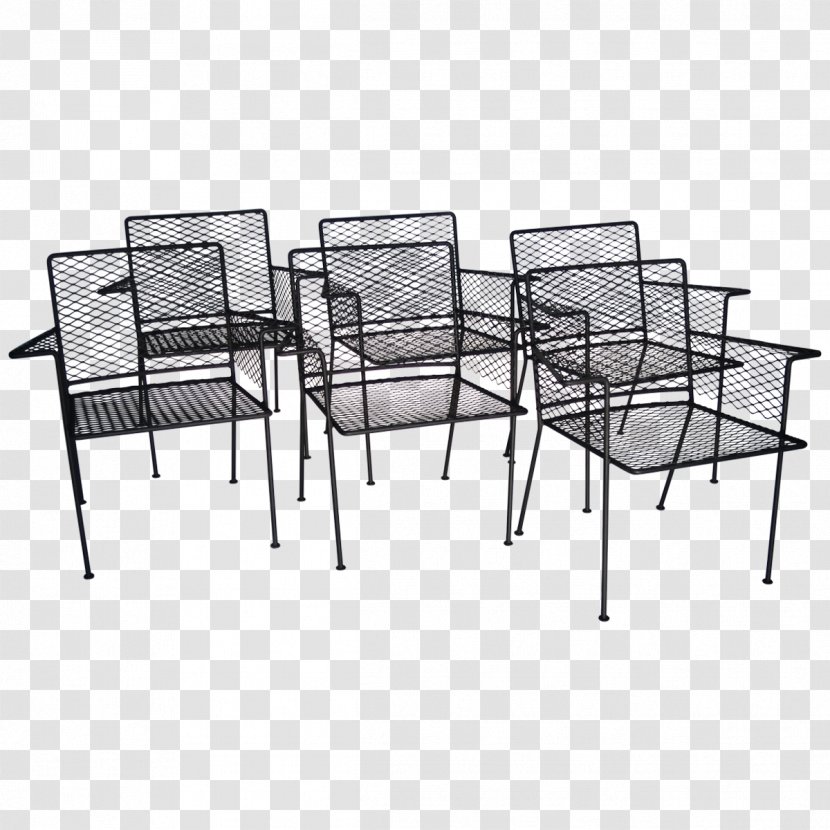 Table Garden Furniture Chair Wrought Iron - Armrest Transparent PNG