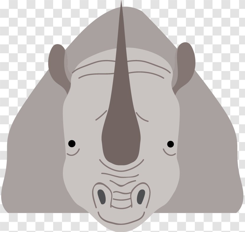 Rhinoceros 3D Animal - Cartoon - Vector Rhino Transparent PNG