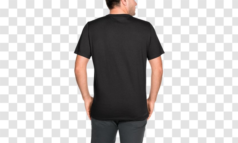 T-shirt Crew Neck Neckline Sleeve - Black Transparent PNG