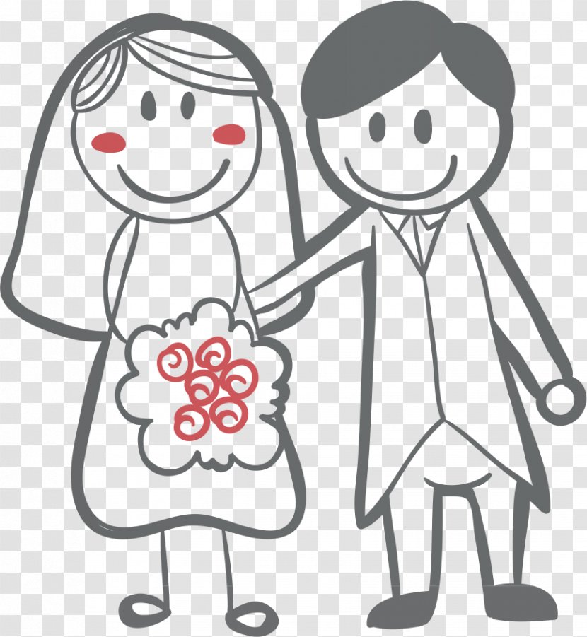 Wedding Invitation Marriage Drawing Engagement - Flower - Noivos Transparent PNG