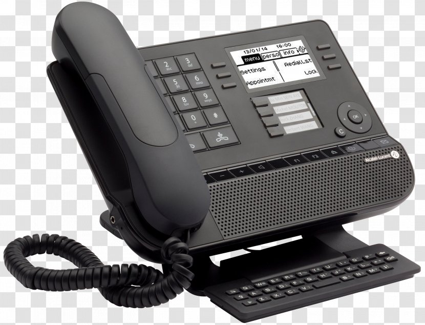 Alcatel 8038 IP Premium Desk Phone Mobile Telephone 8029 Digital Home & Business Phones - Voip Transparent PNG