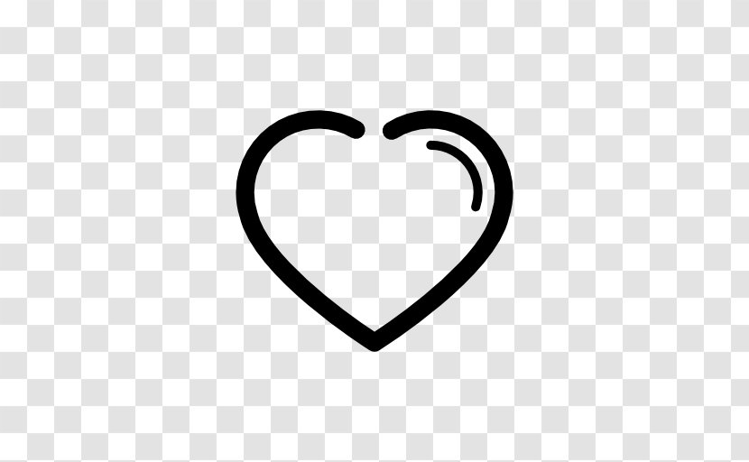 Heart Symbol Clip Art - Black And White - Wing Transparent PNG