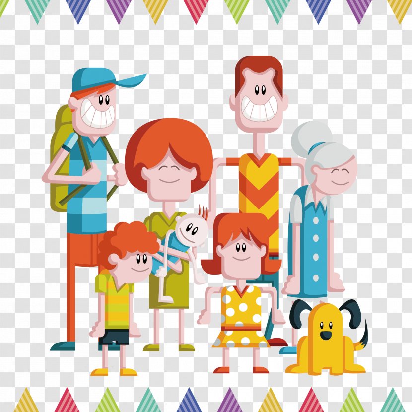 Cartoon Drawing Illustration - Toddler - Family Transparent PNG