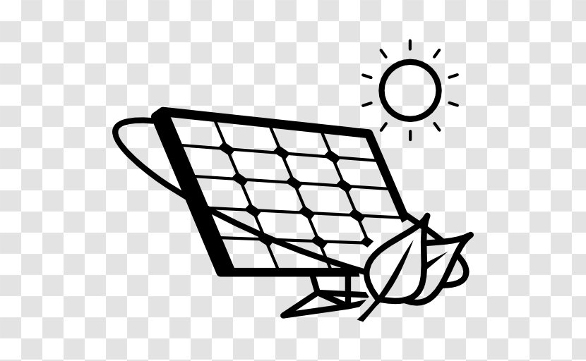 Solar Power Energy Renewable Thermal - Monochrome - Eco Transparent PNG