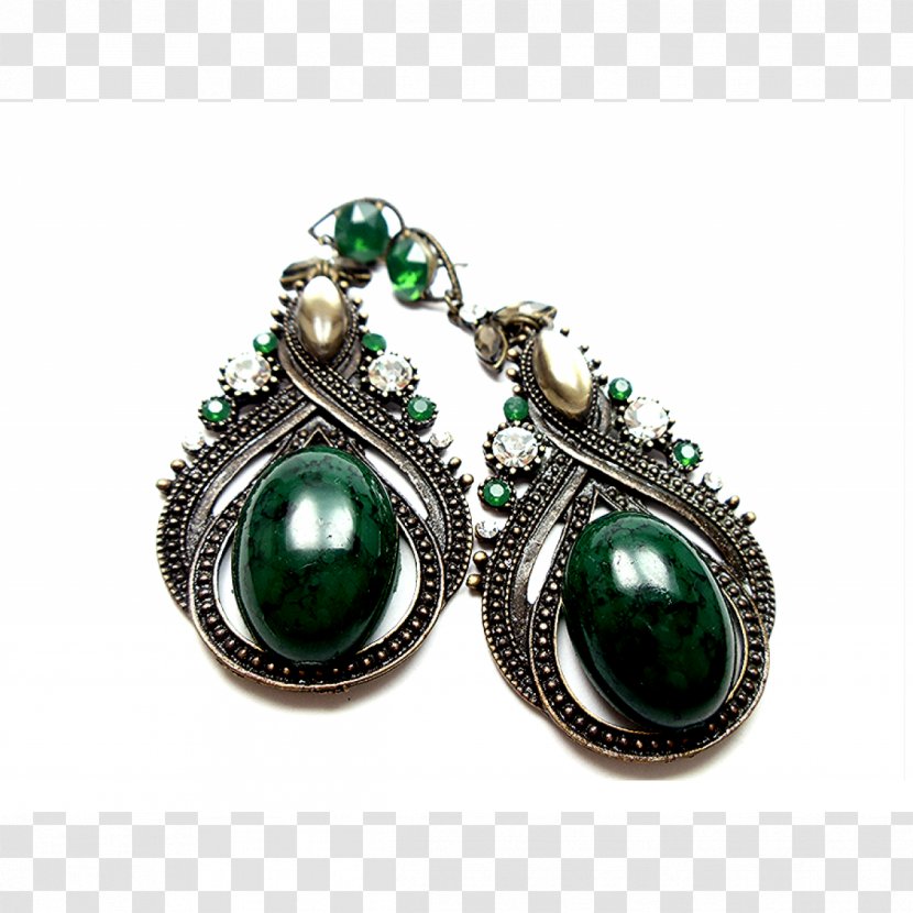 Emerald Earring Turquoise Silver Jewellery - Earrings - Esmeralda Transparent PNG