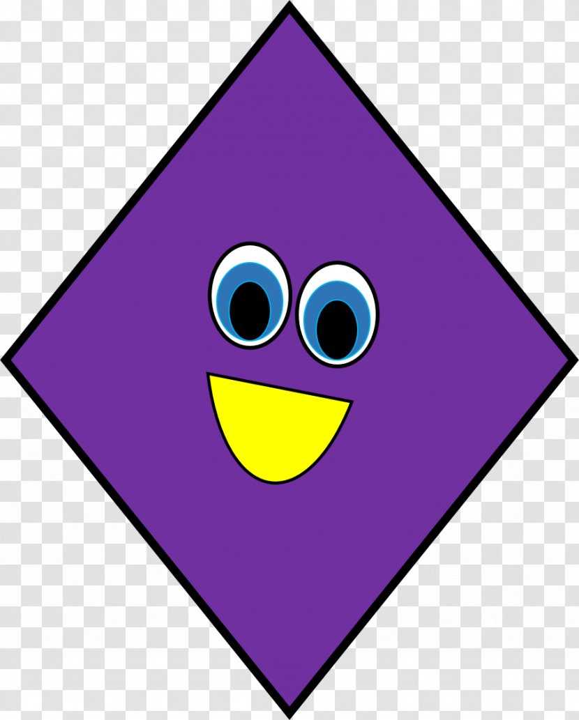 Rhombus Shape Free Content Clip Art - Emoticon - Purple Cliparts Transparent PNG