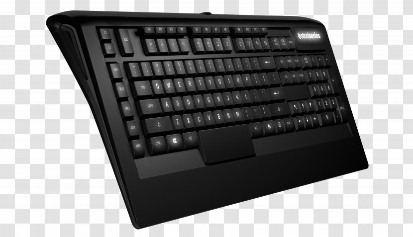 Computer Keyboard SteelSeries Apex 300 Gaming Keypad Racing Evoluzione Video Game - Accessory - Steel Transparent PNG