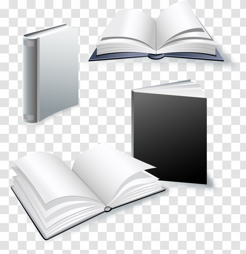 Hardcover Book Cover Three-dimensional Space - Threedimensional - Vector Books Transparent PNG