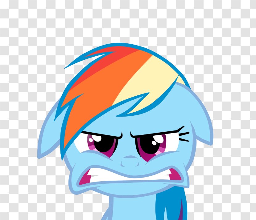 Rainbow Dash My Little Pony - Frame - A Mad Face Transparent PNG