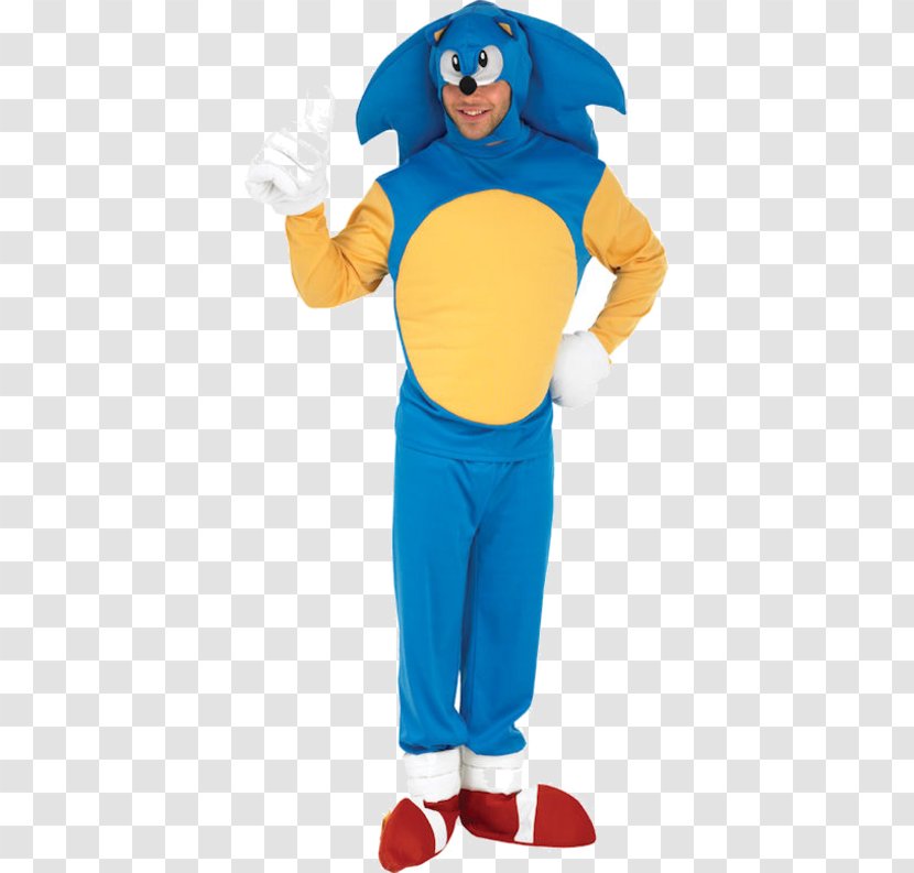 Sonic The Hedgehog Costume Party Halloween Clothing - Electric Blue - Colourful Transparent PNG
