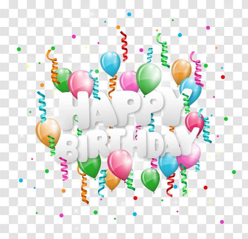 Happy Birthday To You Clip Art - Vector Transparent PNG