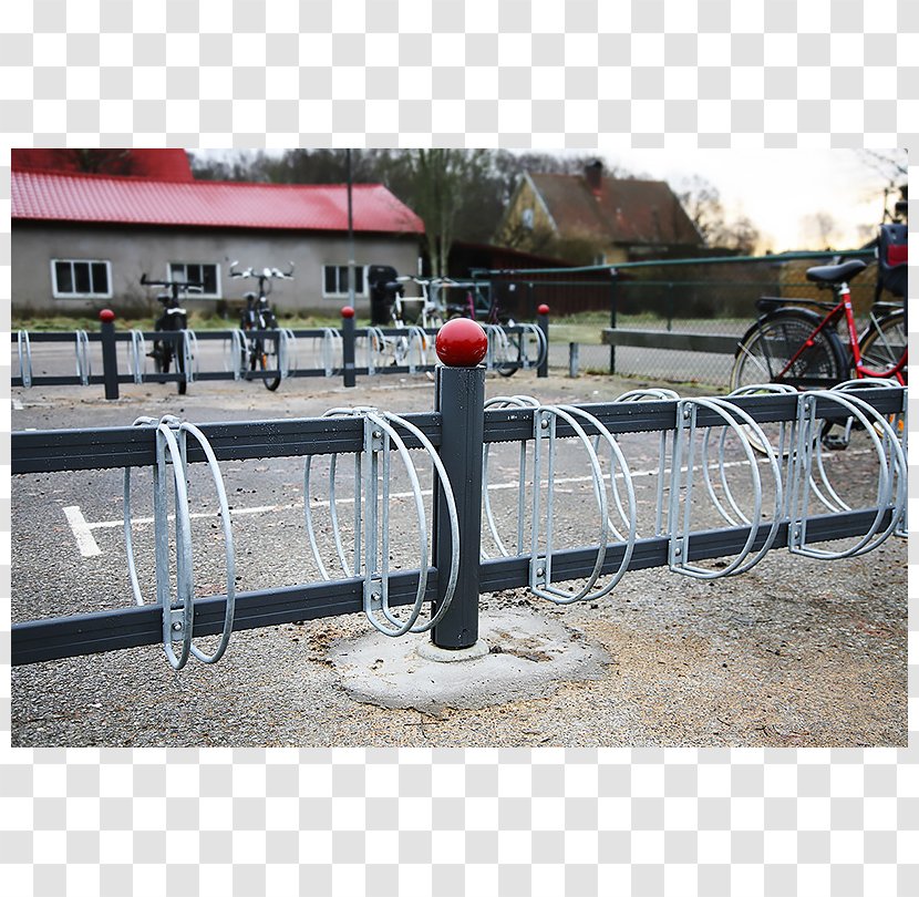 Steel Bicycle Parking Rack Guard Rail Station Fence - Hotdip Galvanization - Bodar Transparent PNG