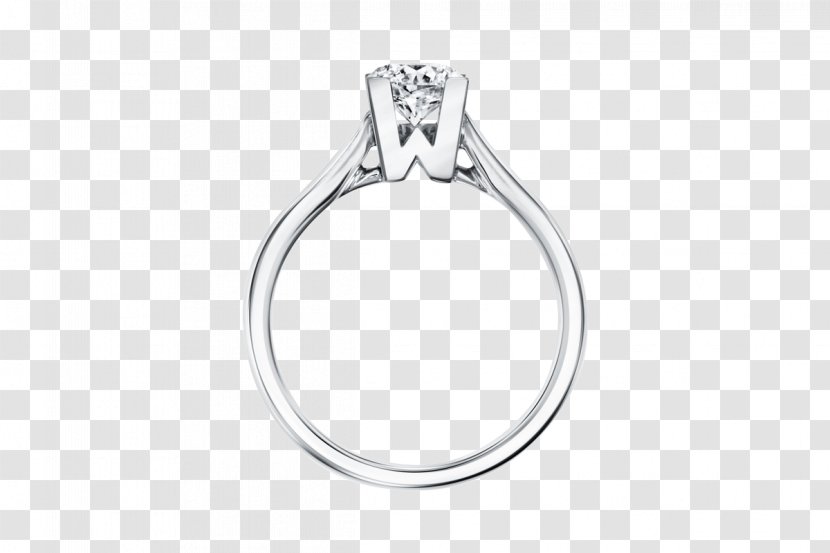 Engagement Ring Jewellery Harry Winston, Inc. - Silver Transparent PNG