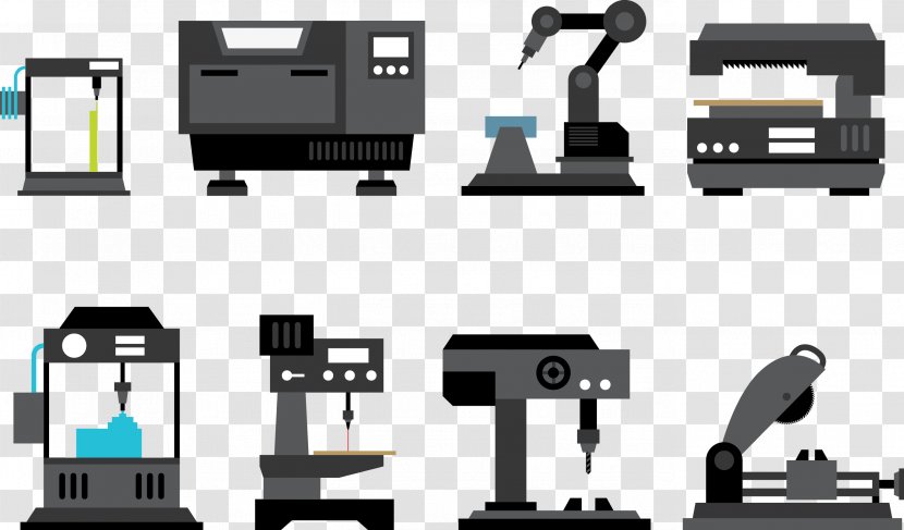 Factory Cartoon - Machine Industry - Furniture Diagram Transparent PNG