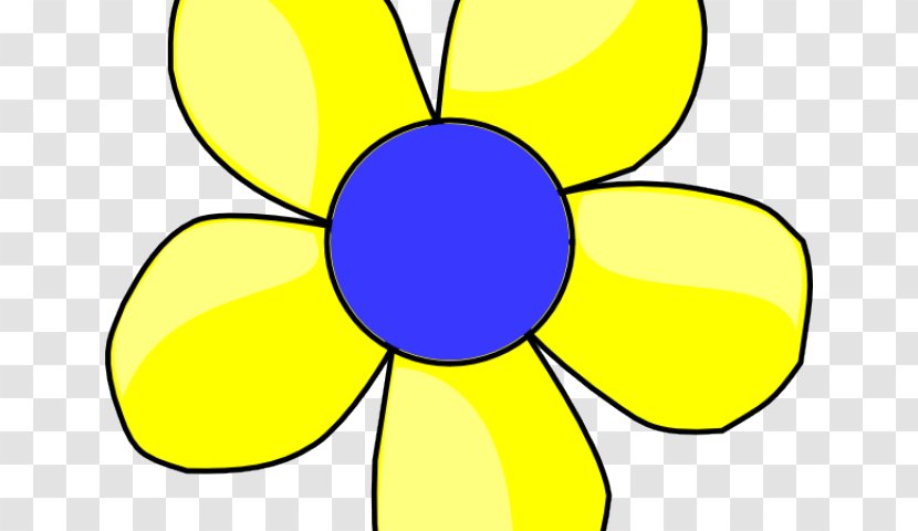 Clip Art Yellow Flower Blue - Beavis kit Transparent PNG