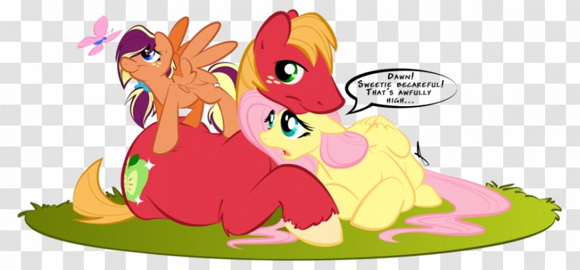 Pony Big McIntosh Fluttershy Horse Red - Mother And Father Transparent PNG