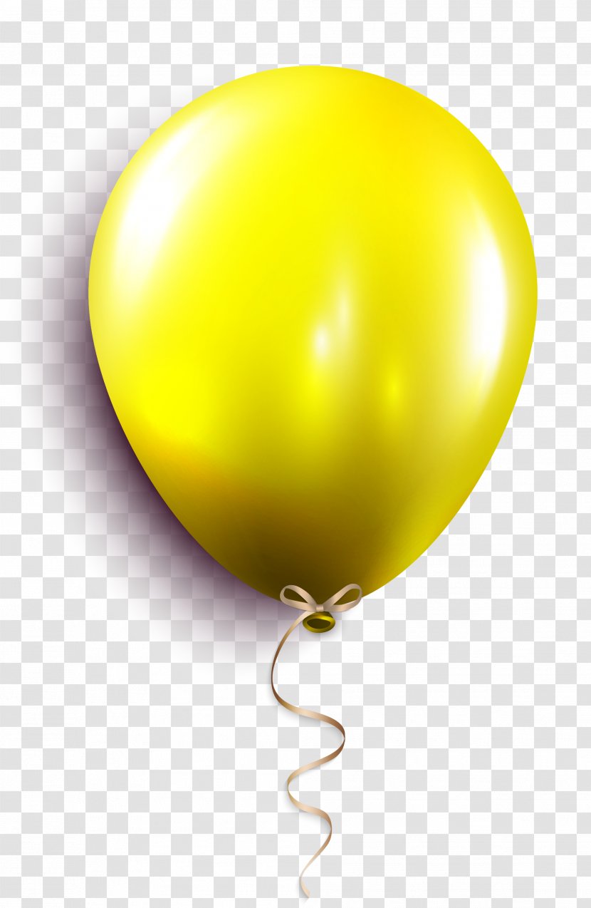 Yellow Balloon Sphere - Small Crisp Transparent PNG