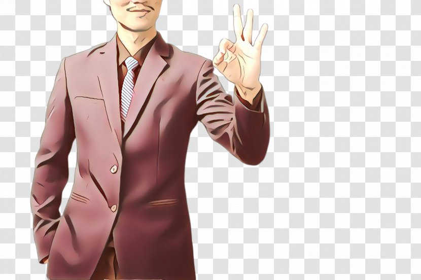 Suit Finger Gesture Hand Thumb - Formal Wear Transparent PNG
