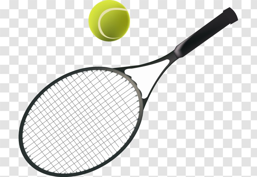 Racket Ball Rakieta Tenisowa Tennis - Equipment And Supplies - Vector Transparent PNG