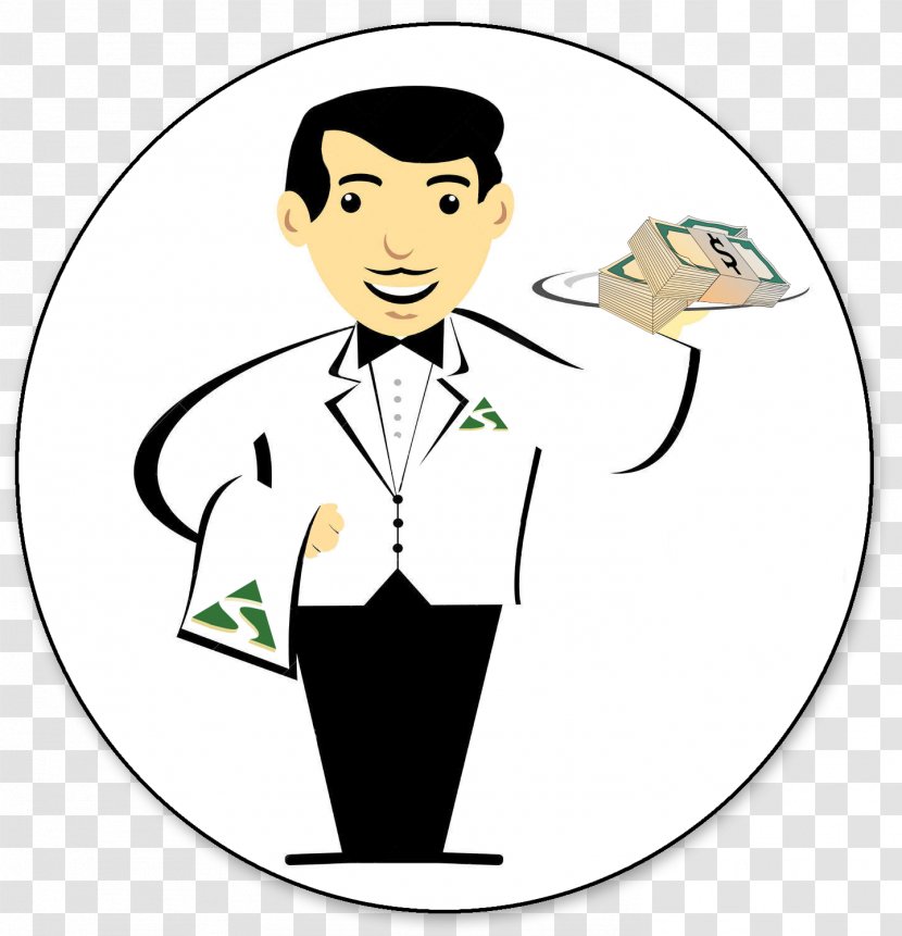 Waiter Cartoon - Gentleman - Dish Transparent PNG