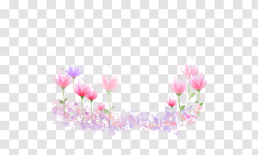 Flower Illustration - Arranging - Pink Design Transparent PNG