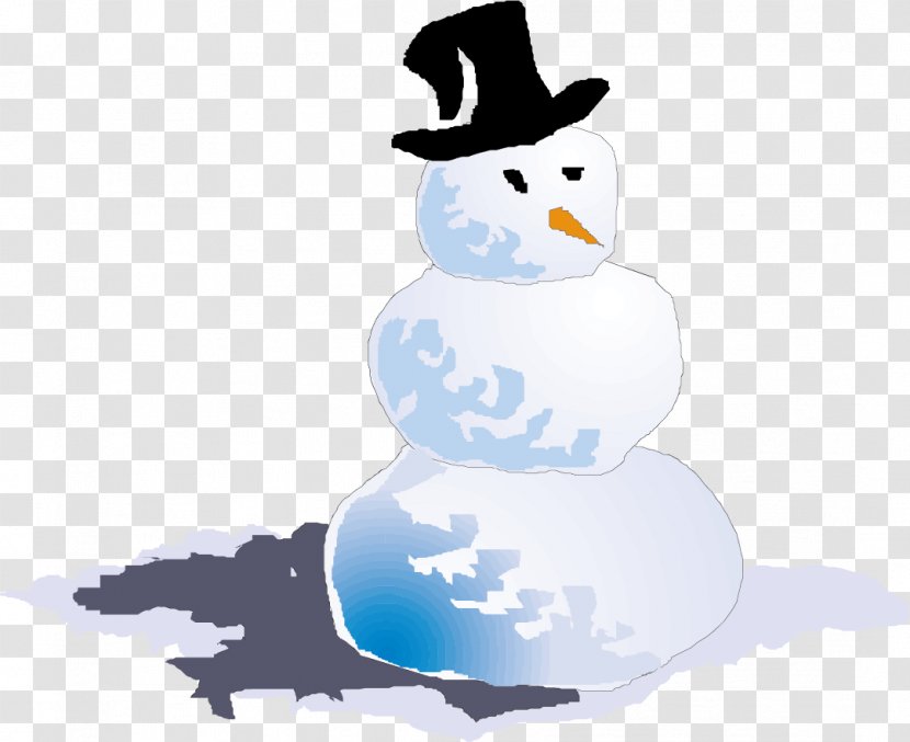 Snowman Euclidean Vector - Gratis - Wearing A Hat Transparent PNG