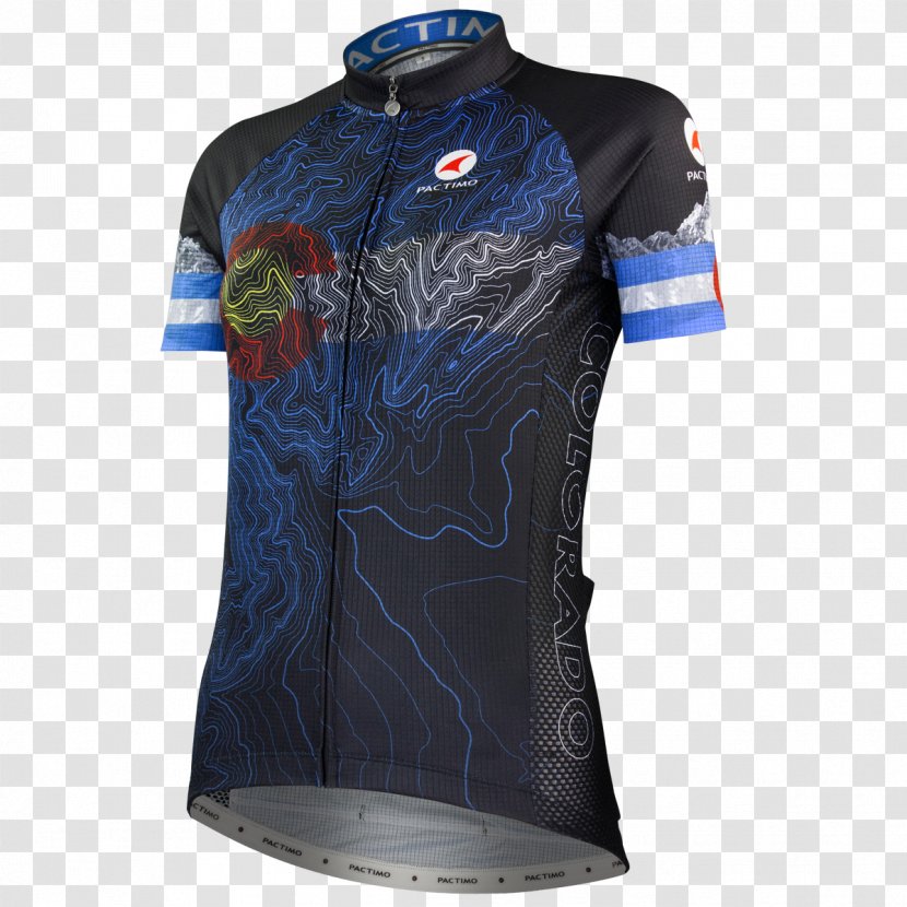 T-shirt Cobalt Blue Sleeve Outerwear - Ladies Bike Transparent PNG