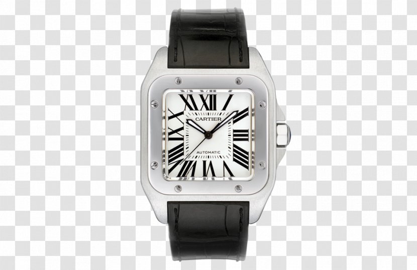 Cartier Santos 100 Watch Chronograph Jewellery Transparent PNG