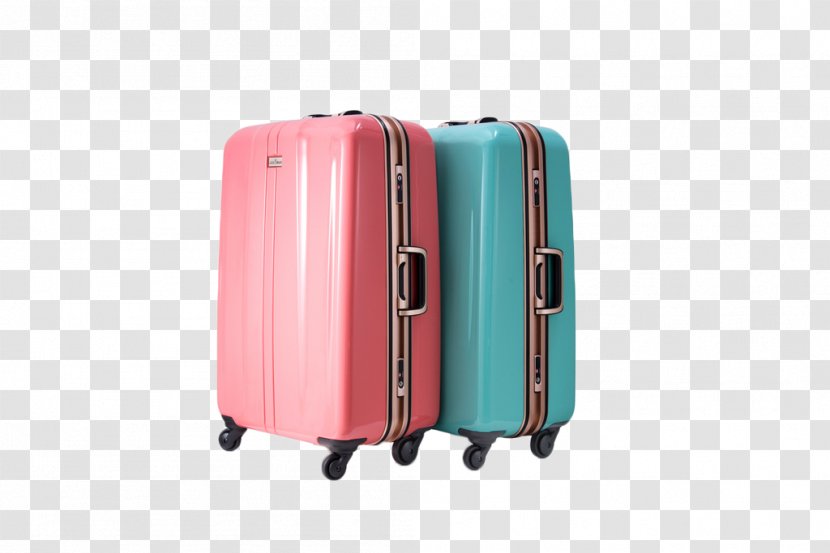 Hand Luggage Pink Baggage Suitcase - Trolley - Blue And Transparent PNG