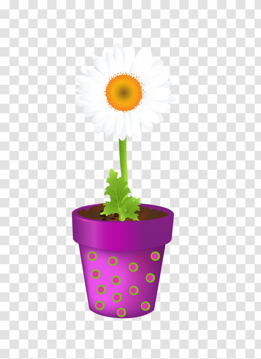 Flowerpot Vase Clip Art - Designer - Sunflower Transparent PNG