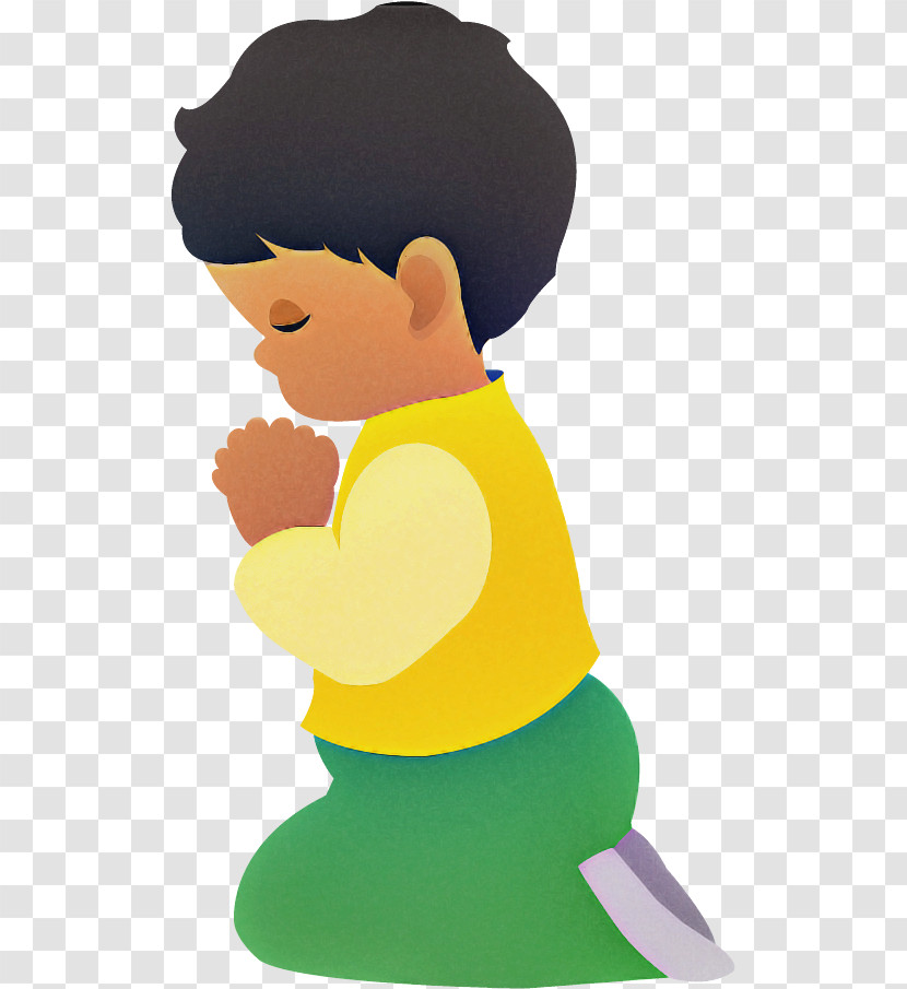 Cartoon Yellow Behavior Human Transparent PNG