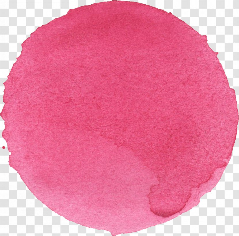 Red Pink Magenta Circle Petal - Material - Watercolor Transparent PNG