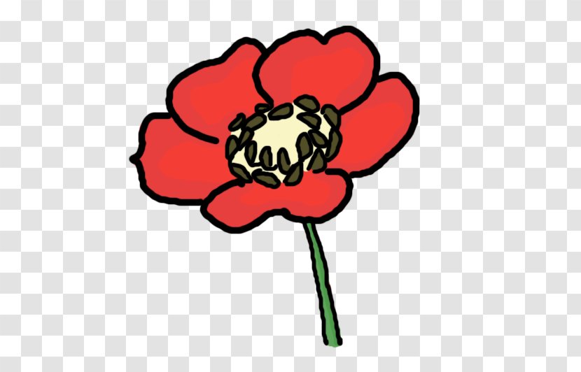 Draw Flowers Remembrance Poppy Drawing Clip Art - Area - Cliparts Transparent PNG