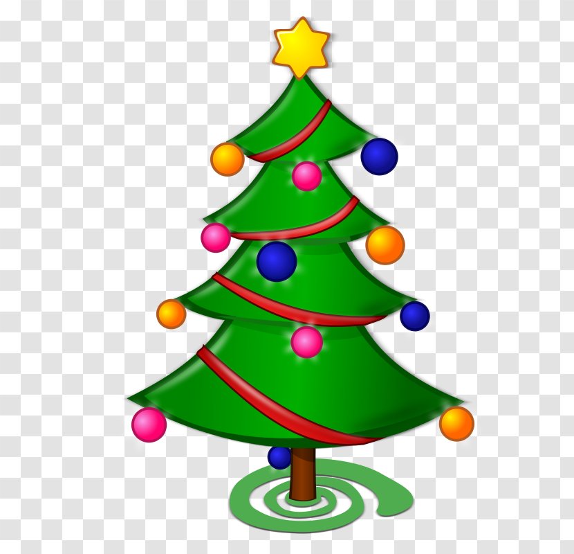 Christmas Tree Clip Art - Fir - Free Xmas Clipart Transparent PNG