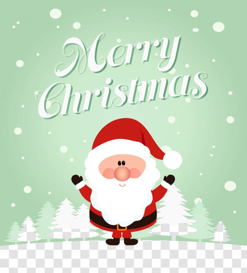 Santa Claus - Christmas Eve - Snow Greeting Card Transparent PNG