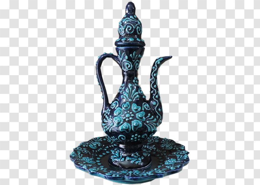 Kütahya Çini Takı Ve Aparatları Ceramic Glaze Ibrik Porcelain - Turquoise - Sts117 Transparent PNG