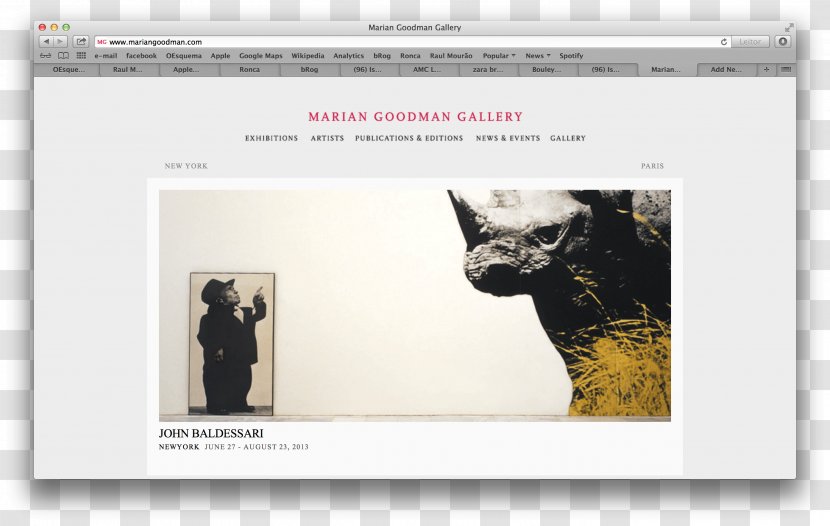John Baldessari: Ni Por ésas Sean Kelly Gallery Goya Series: And Art Exhibition - Cat - Goodman Transparent PNG
