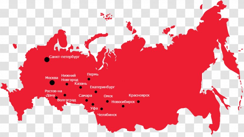 Russia Blank Map - Google Maps Transparent PNG