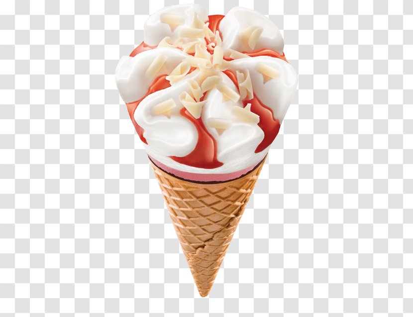 Ice Cream Cones Cornetto Strawberry Wall's - Food Transparent PNG