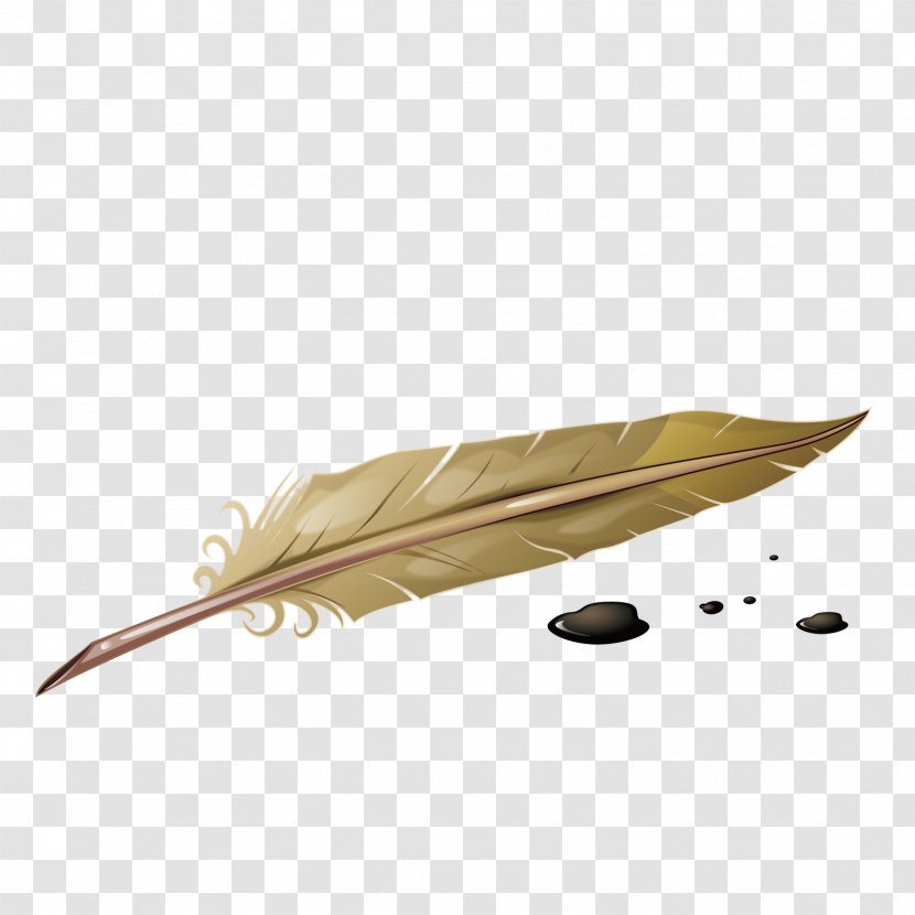 Feather Pen Quill - Vector Transparent PNG