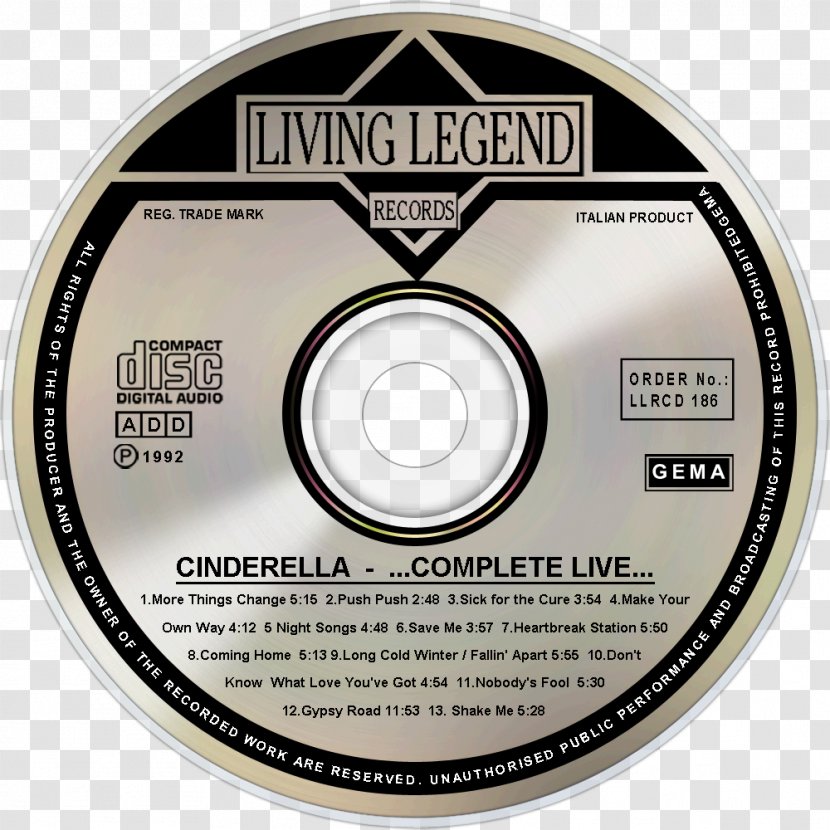 Compact Disc Cinderella ...Complete Live... Gypsy Road Live - Flower Transparent PNG