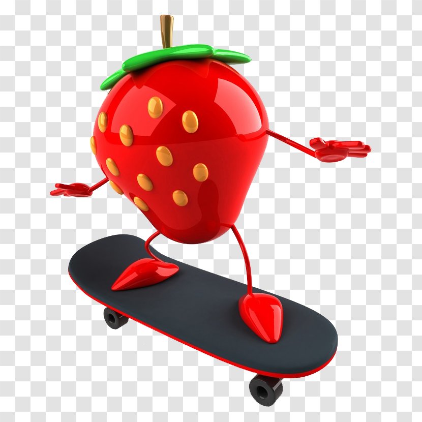 Juice Donggang, Liaoning Strawberry Pie Smoothie Shortcake - Skateboard Strawberries Transparent PNG