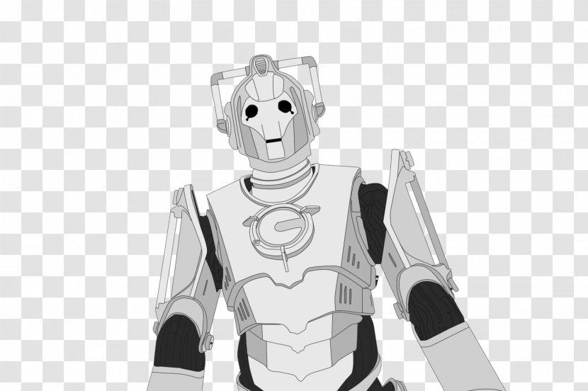 Fifth Doctor Cyberman Drawing Third - Gerry Davis - Who Transparent PNG