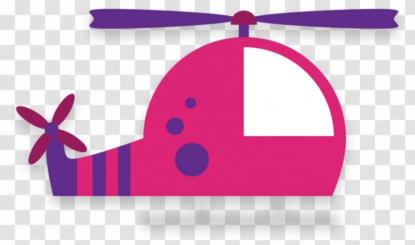 Airplane Clip Art - Magenta - Helicopter Transparent PNG