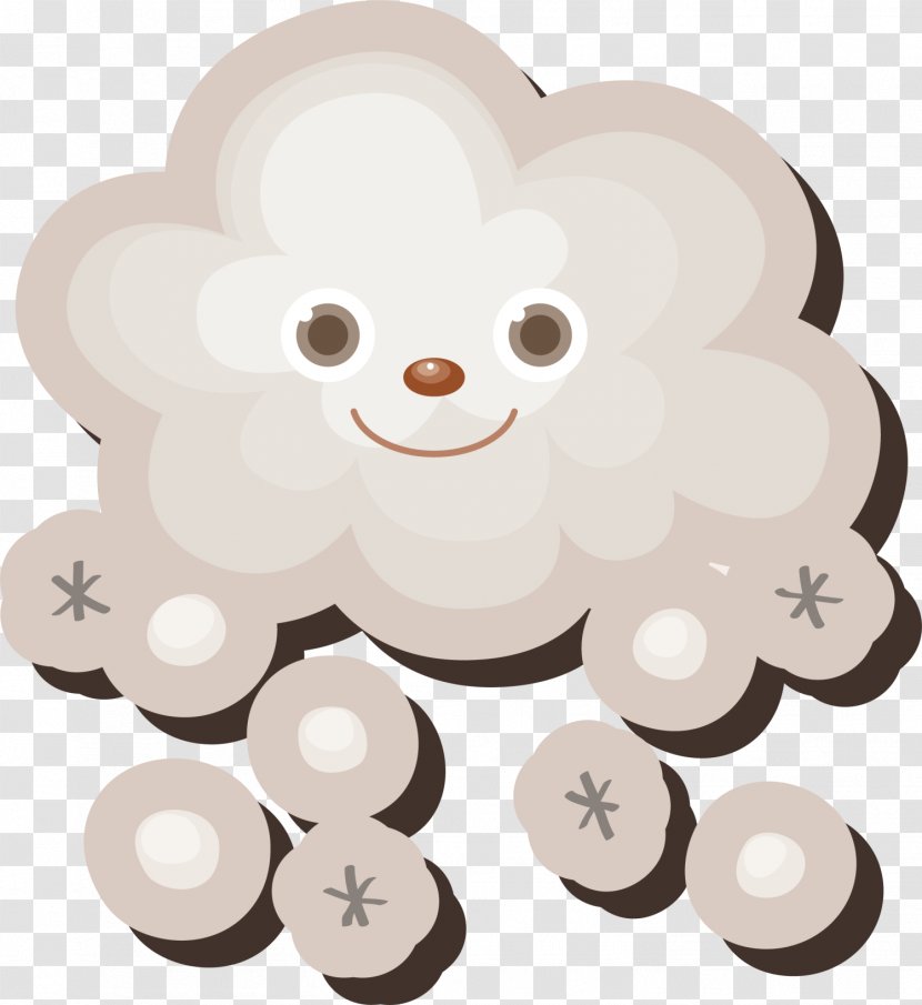 Cloud Illustration - Petal - Hand Painted White Clouds Circle Transparent PNG