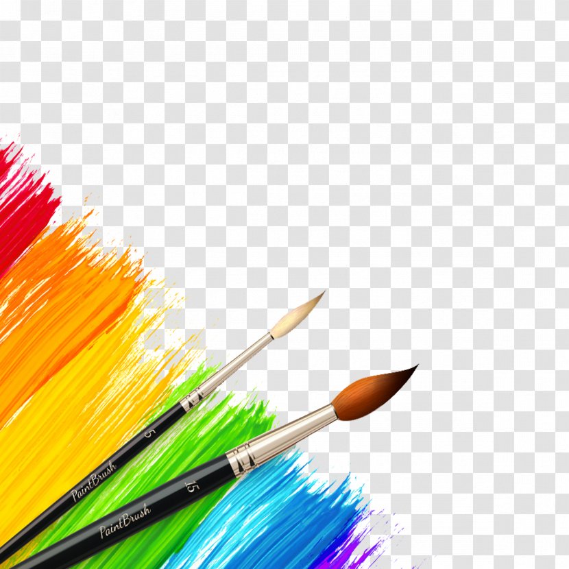 Paintbrush Color - Watercolor Pen Transparent PNG